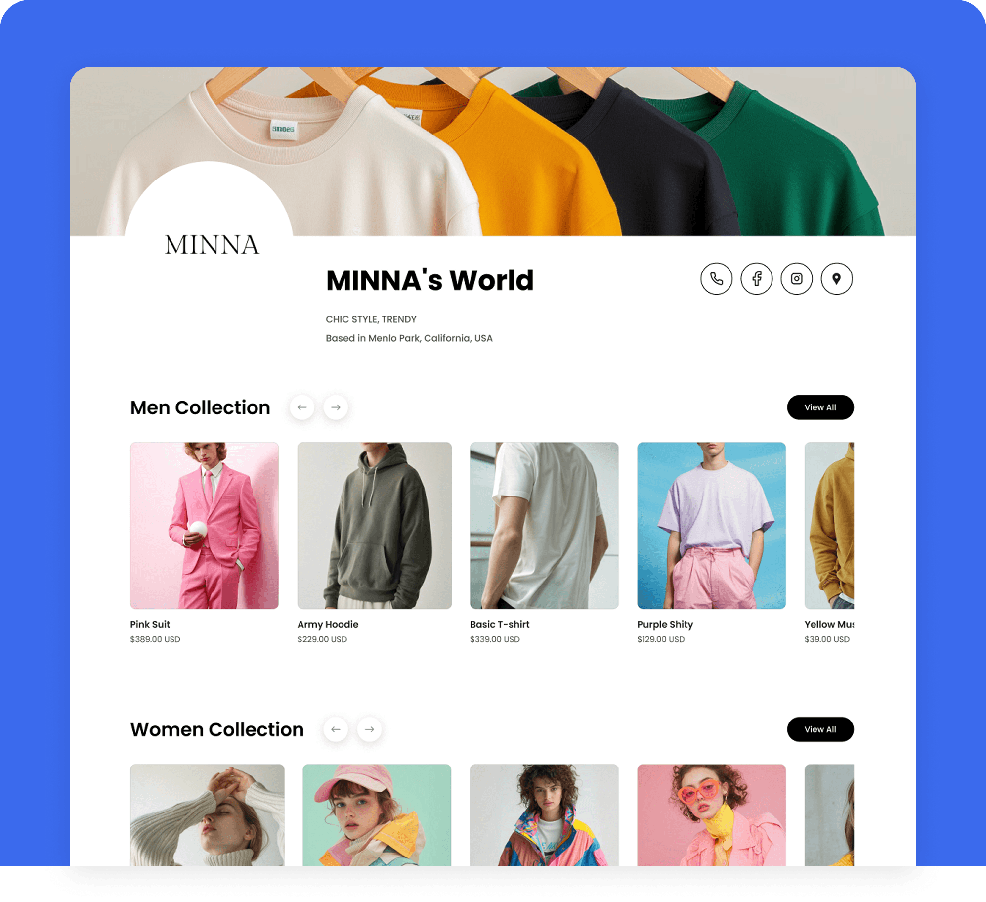Minna World — Fashion Store project showcase image